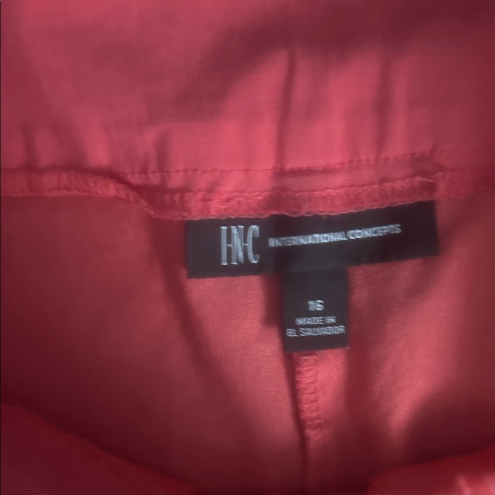 INC International Concepts Coral Pull-On Skort Shorts - Picture 3 of 3